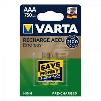 Акумулятор Varta AAA 750mAh NiMh 2шт Accu Endless (56673 101 402)