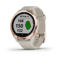 Часы для гольфа Garmin Approach S42 Rose Gold with Light Sand Band