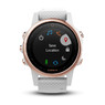 Garmin Fenix 5s Rose Goldtone Sapphire с белым ремешком