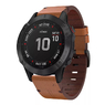 Кожаный ремешок для часов Garmin Fenix 5/6, Forerunner 935/945 22 Watch Bands Brown Leather