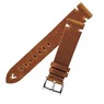 Кожаный ремешок на запястье для Garmin Vivoactive 3, Venu Quick Release Bands (20 mm) Brown Leather with Silver Hardware