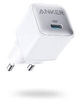 Мережевий зарядний пристрій Anker PowerPort 511 Nano III GaN 30W 1xUSB-C PIQ3.0 White (A2147G21)