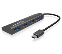 Мультипортовый адаптер RaidSonic Icy Box USB Type-C, 2xUSB 3.0, RJ45, USB Type-C (IB-DK4034-CPD)