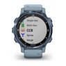 Мультиспортивные часы для дайвинга Garmin Mk2S Mineral Blue with Sea Foam Silicone Band