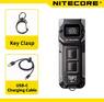 Надпотужний наключний ліхтар із OLED дисплеєм Nitecore TUP2, чорний