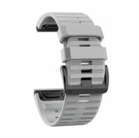 Ремешок 22мм для часов Garmin Fenix 5/6, MARQ, Quatix 5/6 и Forerunner 935/945 Bands Light Gray Silicone