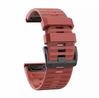 Ремешок 22мм для часов Garmin Fenix 5/6, MARQ, Quatix 5/6 и Forerunner 935/945 Bands Red Silicone