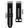 Ремешок 26мм для часов Garmin Fenix 5x/6x, Quatix 6x Bands Black Silicone