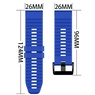 Ремешок 26мм для часов Garmin Fenix 5x/6x, Quatix 6x Bands Dark Blue Silicone