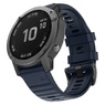 Ремешок 26мм для часов Garmin Fenix 5x/6x, Quatix 6x Bands Darkly Dark Blue Silicone