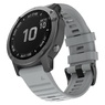 Ремешок 26мм для часов Garmin Fenix 5x/6x, Quatix 6x Bands Light Gray Silicone