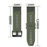 Ремешок 26мм для часов Garmin Fenix 5x/6x, Quatix 6x Bands Moss Green Silicone