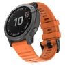 Ремешок 26мм для часов Garmin Fenix 5x/6x, Quatix 6x Bands Orange Silicone