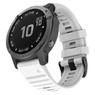 Ремешок 26мм для часов Garmin Fenix 5x/6x, Quatix 6x Bands White Silicone