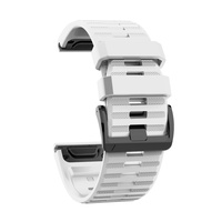 Ремешок 26мм для часов Garmin Fenix 5x/6x, Quatix 6x Bands White Silicone
