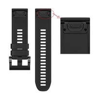 Ремешок на запястье для Garmin Garmin Fenix 5/6, Quatix 5 и Forerunner 935/945, MARQ Bands Black Silicone