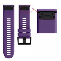 Ремешок на запястье для Garmin Fenix 5x/6x Watch Bands Violet Silicone