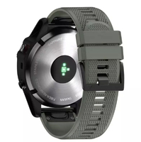 Ремешок на запястье для Garmin Garmin Fenix 5/6, Quatix 5 и Forerunner 935/945, MARQ Bands Moss Green Silicone