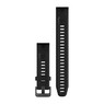Ремешок на запястье для Garmin QuickFit™ 20 Watch Bands Black Silicone (Large)