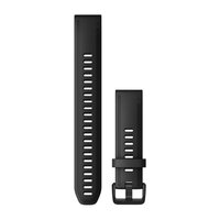 Ремешок на запястье для Garmin QuickFit 20 Watch Bands Black Silicone (Large)