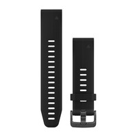 Ремешок на запястье для Garmin QuickFit™ 20 Watch Bands Black Silicone