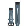 Ремешок на запястье для Garmin QuickFit™ 20 Watch Bands Lakeside Blue Silicone