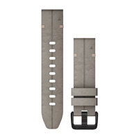 Ремешок на запястье для Garmin QuickFit™ 20 Watch Bands Shale Gray Suede Leather