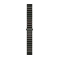 Ремешок на запястье для Garmin QuickFit™ 22 MARQ Watch Bands Hybrid Titanium/Silicone Bracelet – Carbon Gray DLC