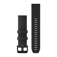 Ремешок на запястье для Garmin QuickFit 22 Watch Bands Black with Black Stainless Steel Hardware