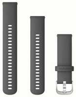 Ремешок на запястье для Garmin Vivoactive 4 Quick Release Bands (22 mm) Shadow Gray with Silver Hardware