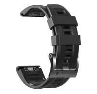 Ремешок QuickFit 22 Watch Bands Black Silicone для часов Garmin