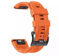 Ремешок QuickFit 26 Watch Bands Orange Silicone для часов Garmin
