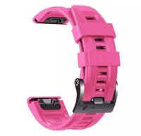Ремешок QuickFit 26 Watch Bands Pink Silicone для часов Garmin