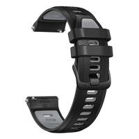 Ремінець для Garmin Forerunner 265 Quick Release Bands (22 mm) Black/Powder Gray with Black Hardware