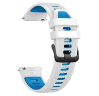 Ремінець для Garmin Forerunner 265 Quick Release Bands (22 mm) Whitestone/Tidal Blue with Black Hardware