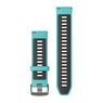 Ремінець для Garmin Quick Release Bands (22 mm) Aqua/Black with Slate Hardware