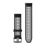 Ремінець для Garmin Quick Release Bands (22 mm) Black/Powder Gray with Slate Hardware
