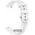 Ремінець силіконовий для Garmin Lily 2 Bands White with Silver Hardware