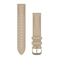 Шкіряний ремінець для Garmin Quick Release Bands (18 mm) Light Sand Leather with Cream Gold Hardware