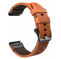 Шкіряний ремінець для годинників Garmin QuickFit 22 Watch Bands Chestnut Leather