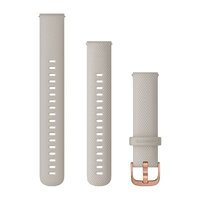 Силіконовий ремінець для Garmin Quick Release Bands (18 mm) Light Sand with Rose Gold Hardware