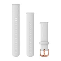 Силіконовий ремінець для Garmin Quick Release Bands (18 mm) White with Rose Gold Hardware