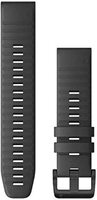 Силіконовий ремінець для Garmin QuickFit™ 22 Watch Bands Slate Gray Silicone with Black Hardware