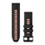 Силіконовий ремінець для Garmin QuickFit 26 Watch Bands Black/Flame Red Silicone