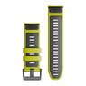 Силіконовий ремінець для Garmin QuickFit 26 Watch Bands Electric Lime/Graphite Silicone
