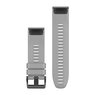 Силіконовий ремінець для Garmin QuickFit 26 Watch Bands Powder Gray Silicone (3-piece Dive Set)