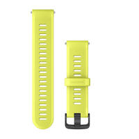 Силіконовий ремінець для годинника Garmin Forerunner 745 Watch Bands Amp Yellow Silicone with Slate Hardware