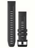 Силіконовий ремінець для годинника Garmin QuickFit 22 Watch Bands Black Silicone