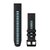 Силіконовий ремінець для годинника Garmin QuickFit 22 Watch Bands Black/Cirrus Blue Silicone