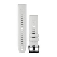 Силіконовий ремінець для годинника Garmin QuickFit 22 Watch Bands Carrera White Silicone